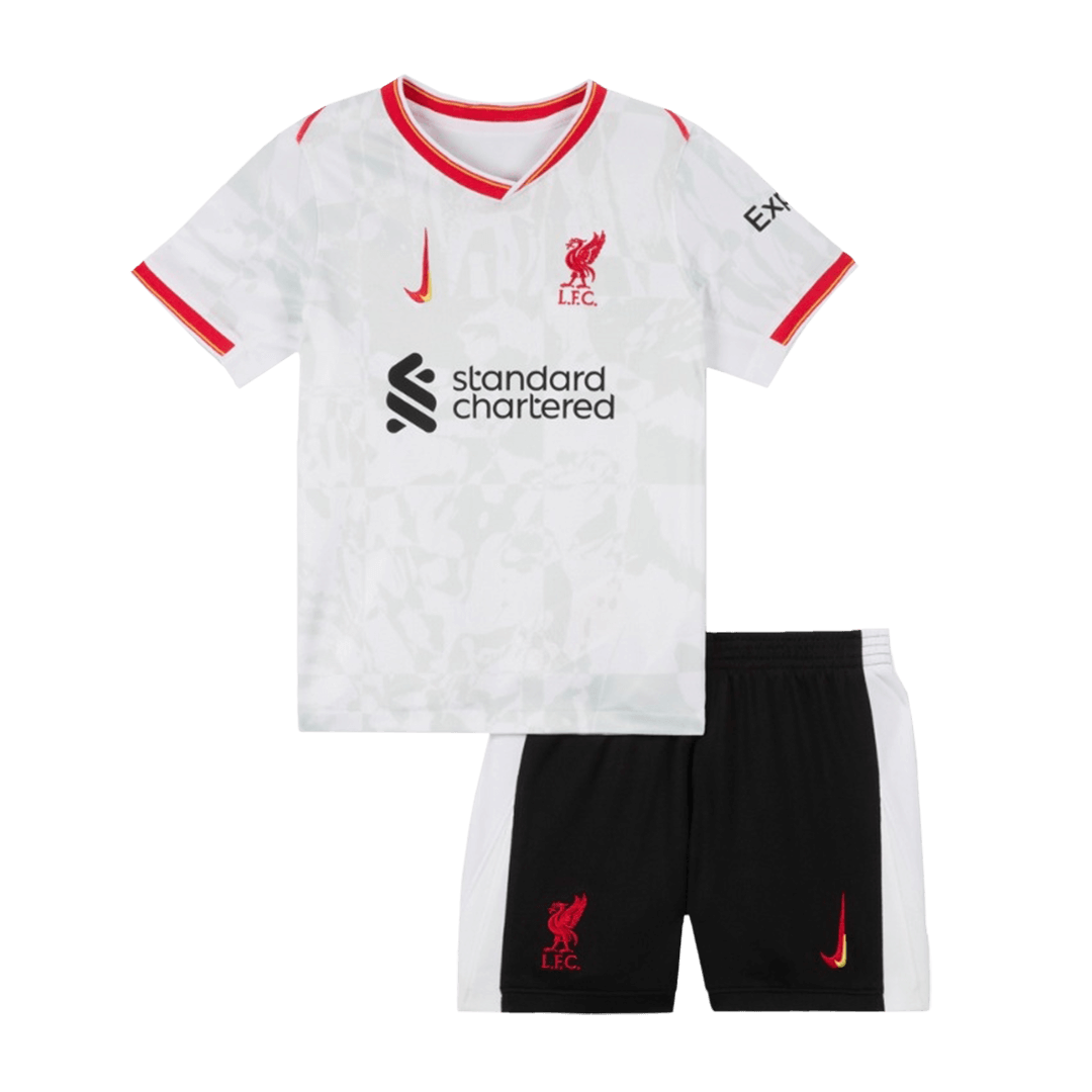 Kid's Liverpool Third Away Soccer Jersey Kit(Jersey+Shorts) 2024/25