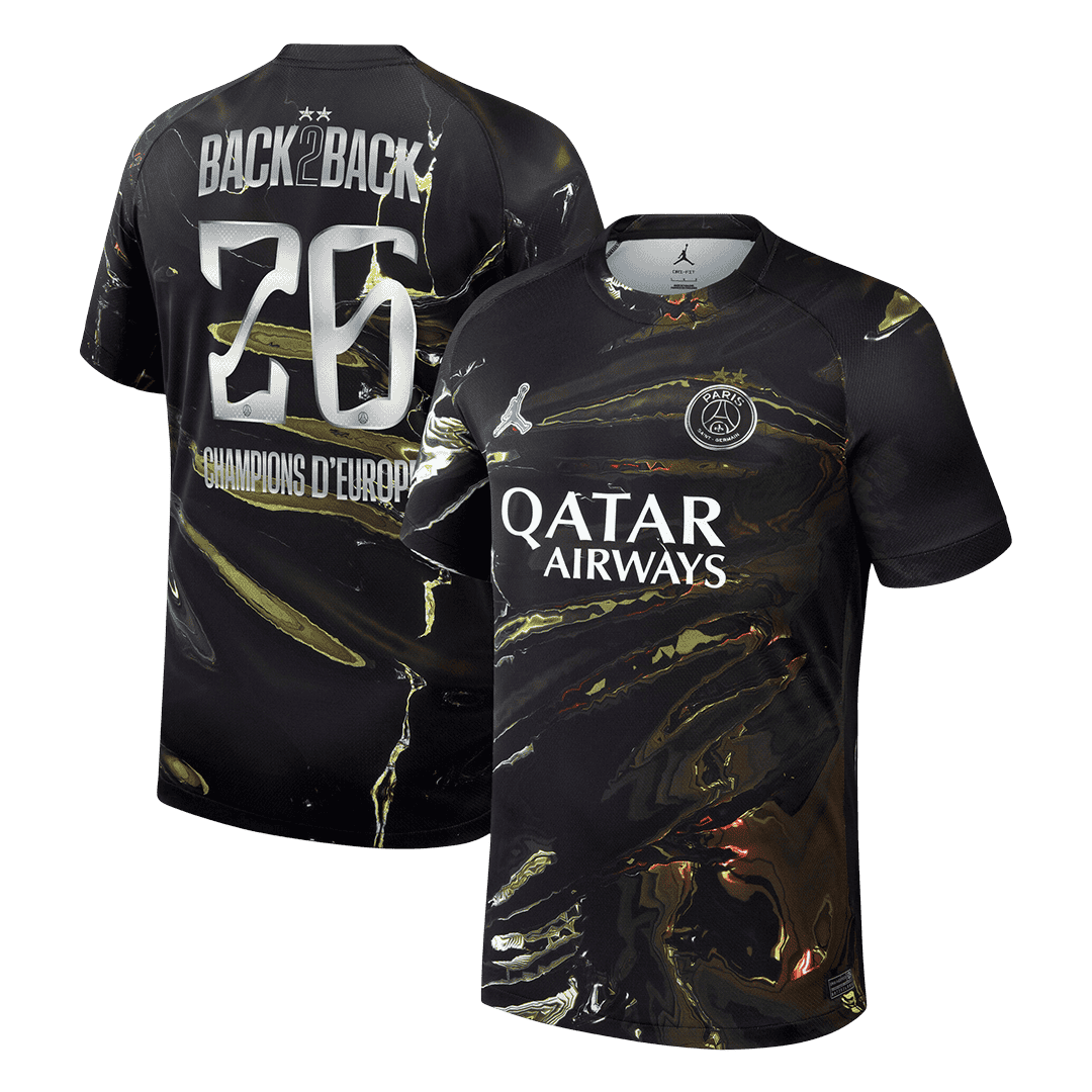 Champions of Europe #26 PSG Soccer Jersey 2025/26 - CHAMPIONS OF EUROPE