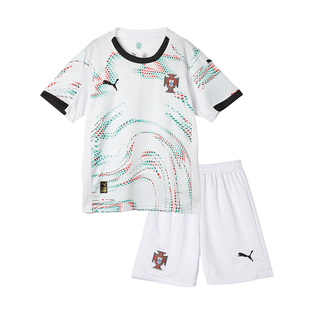 Kid's Portugal Away Soccer Jersey Kit(Jersey+Shorts) 2025 - Image 3