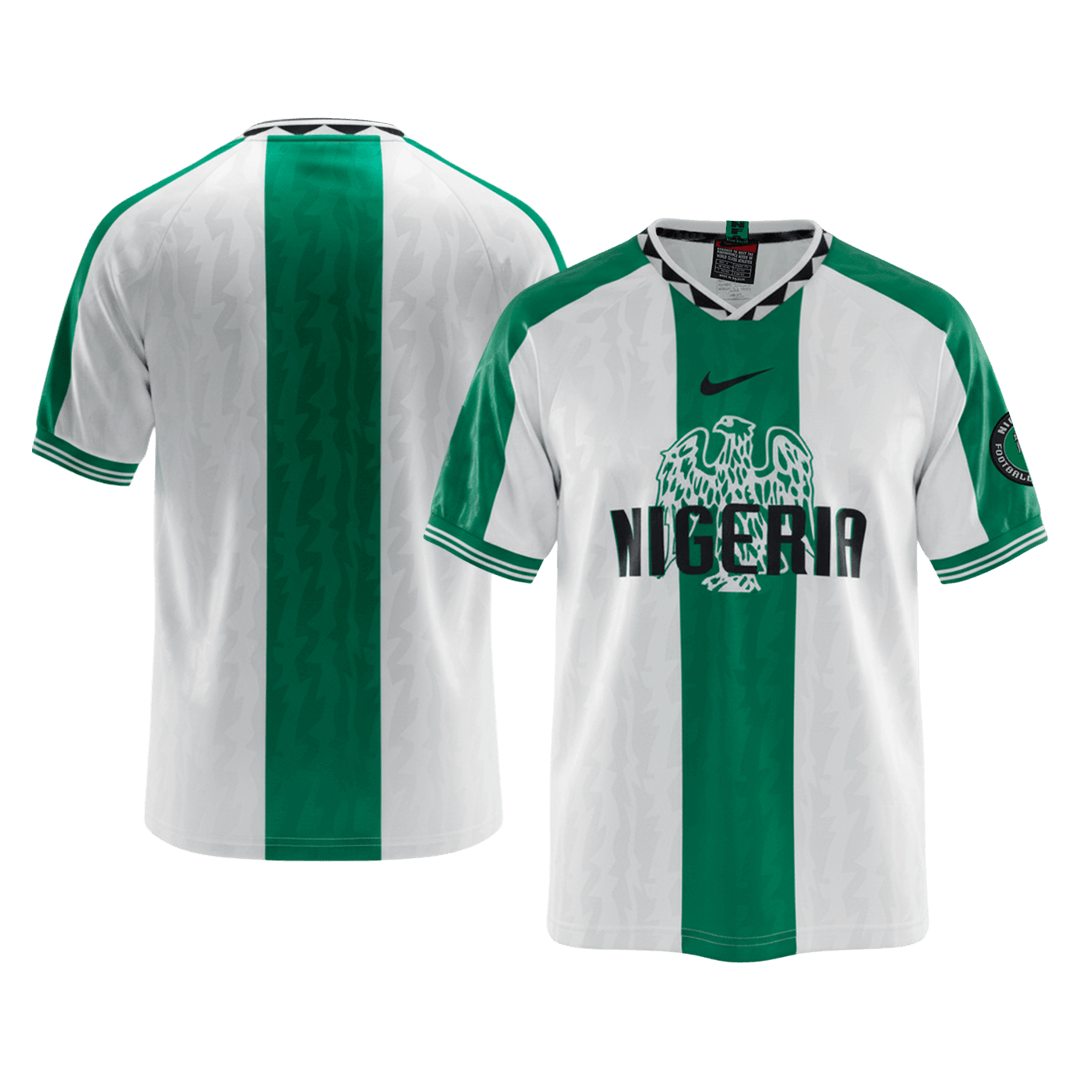 Retro 1996 Nigeria Away Soccer Jersey - Image 3