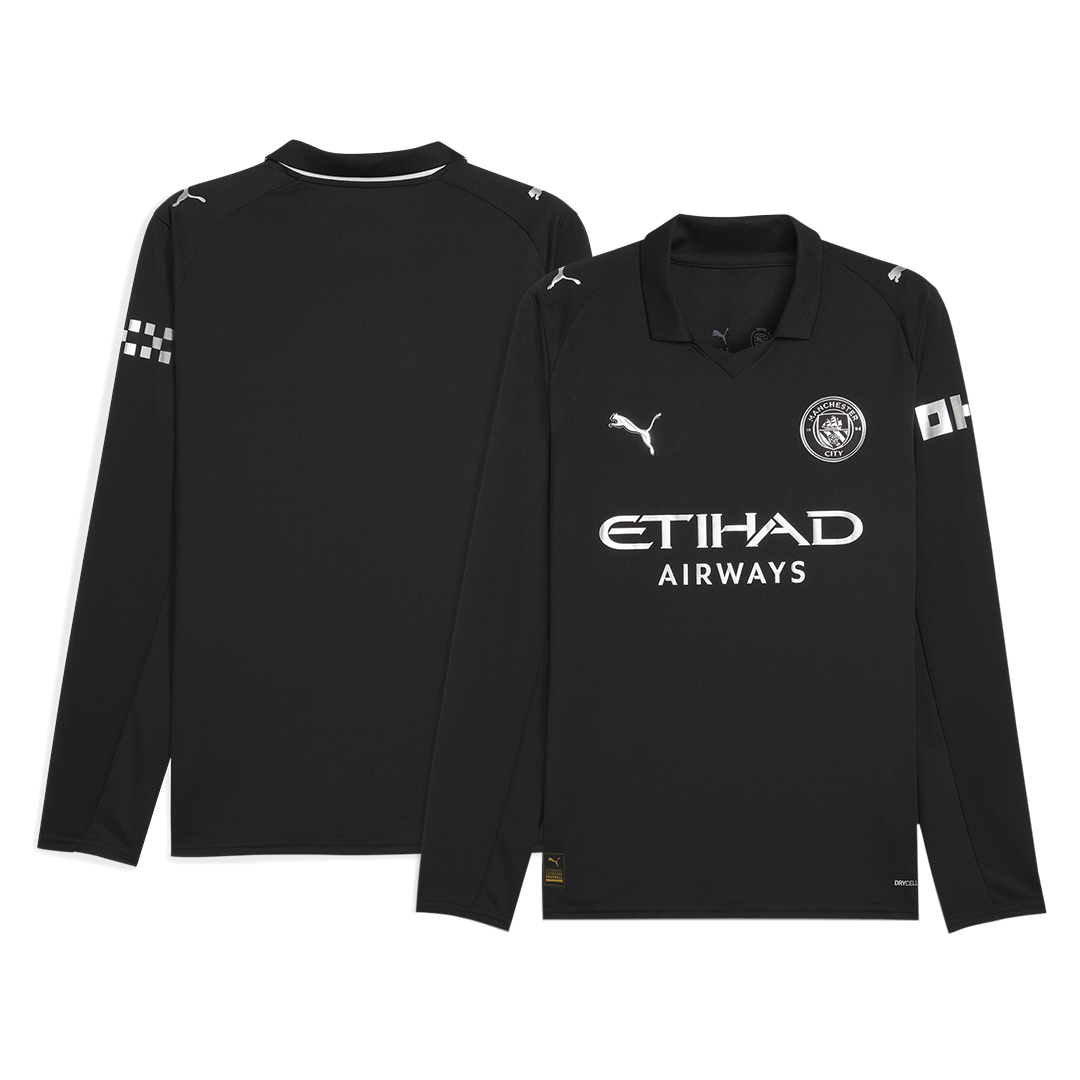 Manchester City Away Long Sleeve Soccer Jersey 2025/26 - Image 3