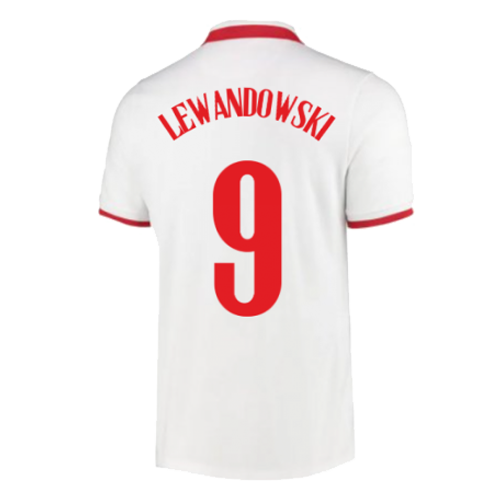 LEWANDOWSKI #9 Poland Home Soccer Jersey 2020