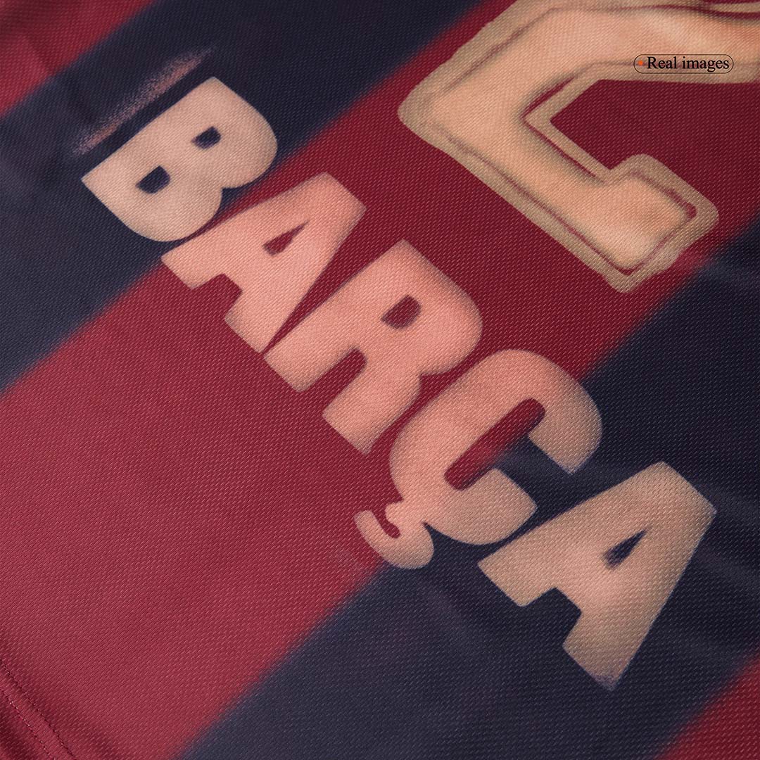 Retro 2000/01 Barcelona Home Soccer Jersey - Image 13