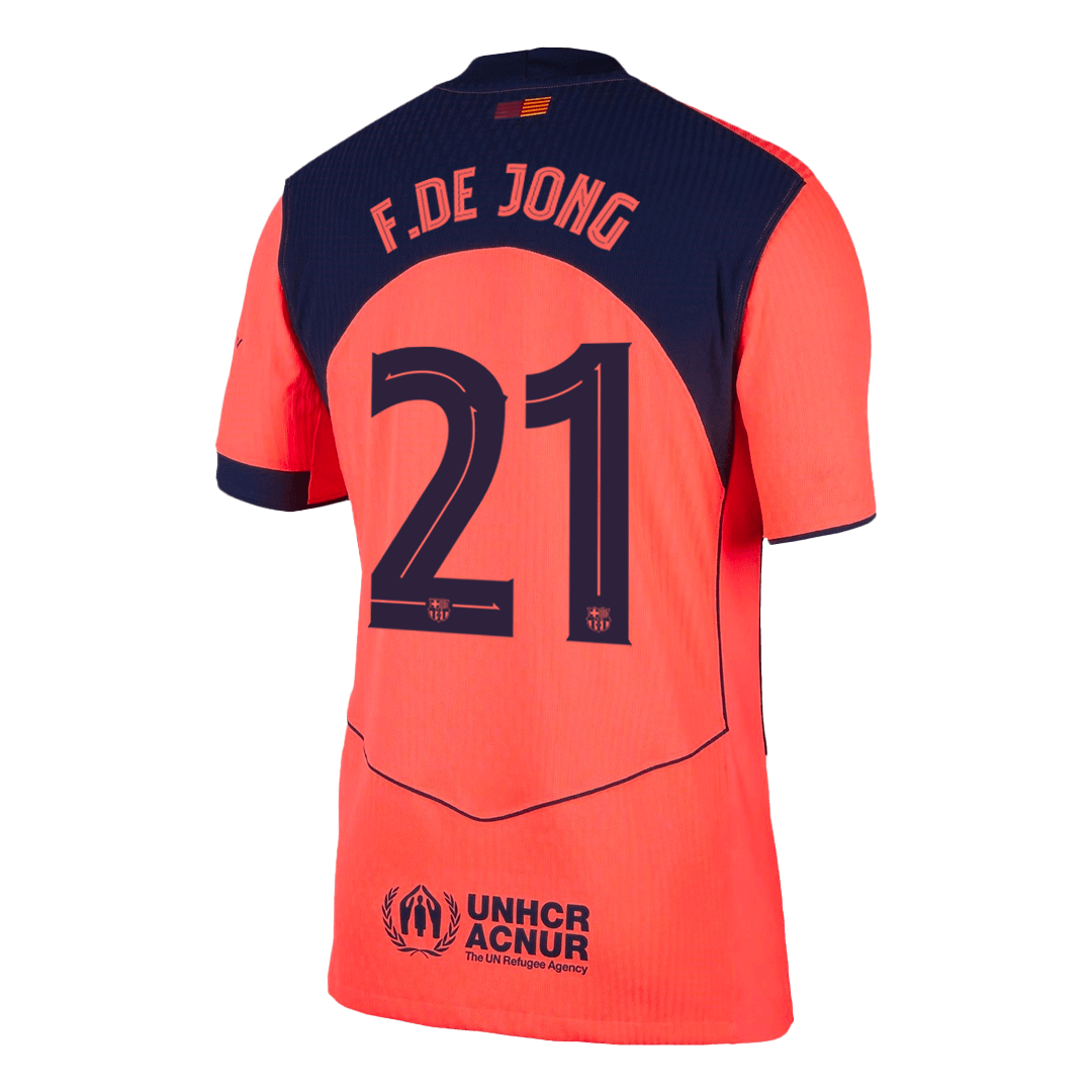 F.DE JONG #21 Barcelona Third Away Soccer Jersey 2025/26 - UCL Player Version - Image 3