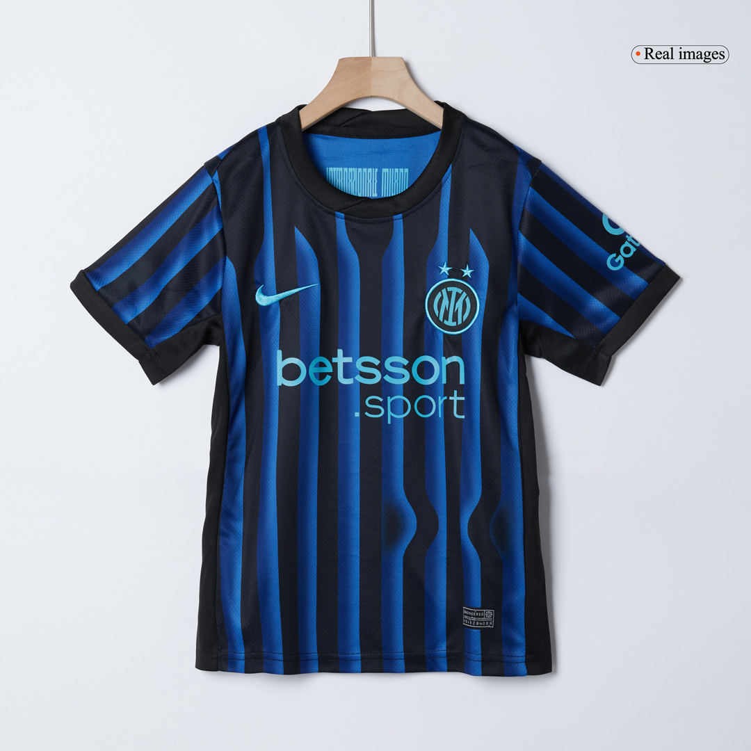 Kid's Inter Milan Home Soccer Jersey Kit(Jersey+Shorts+Socks) 2025/26 - Image 3