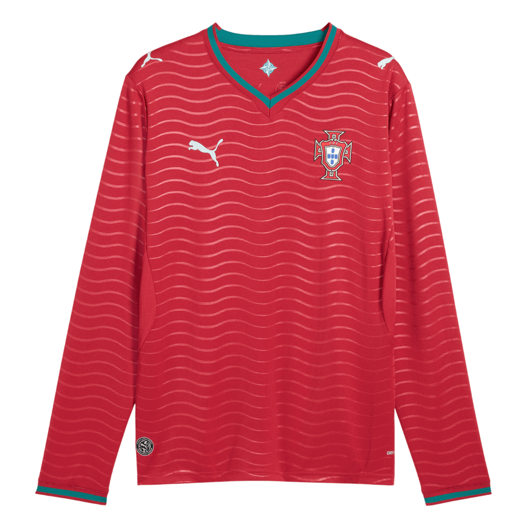 Portugal Home Long Sleeve Soccer Jersey 2026