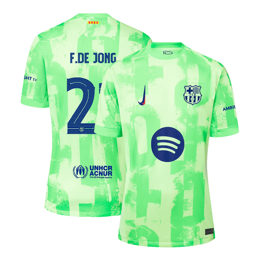 F.DE JONG #21 Barcelona Third Away Soccer Jersey 2024/25