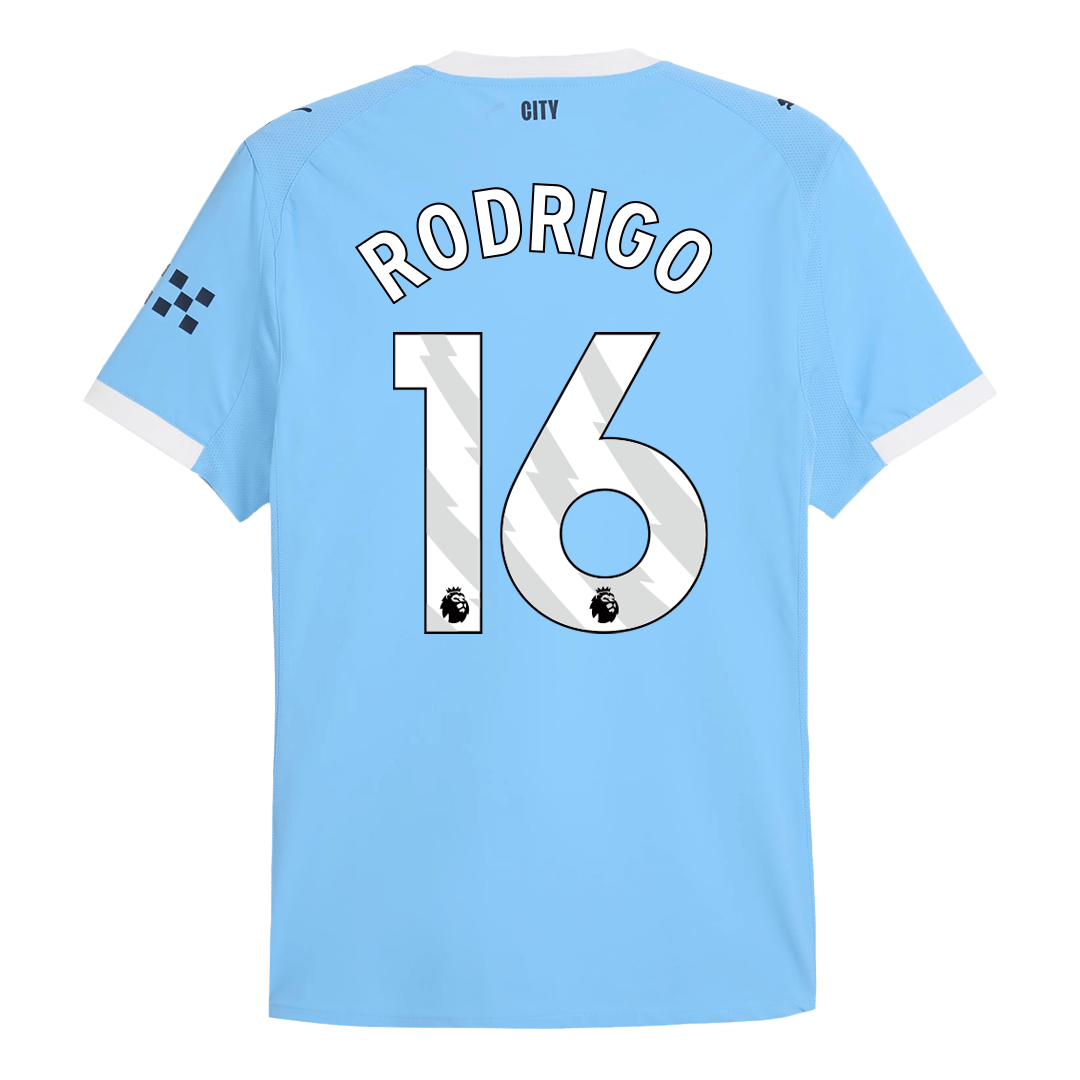 RODRIGO #16 Manchester City Home Soccer Jersey 2025/26 Player Version - Image 3