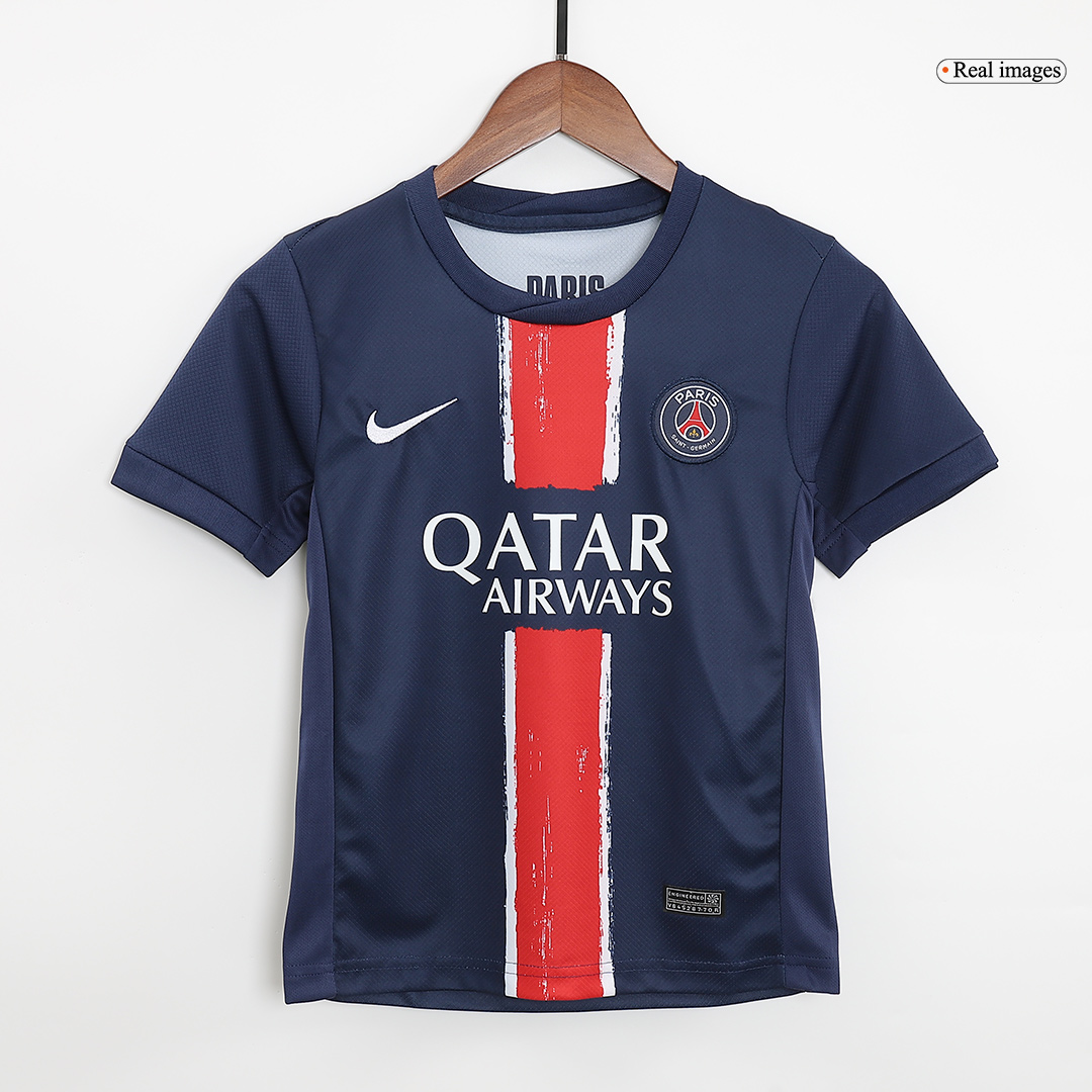 Kid's PSG Home Soccer Jersey Kit(Jersey+Shorts) 2024/25 - Image 4