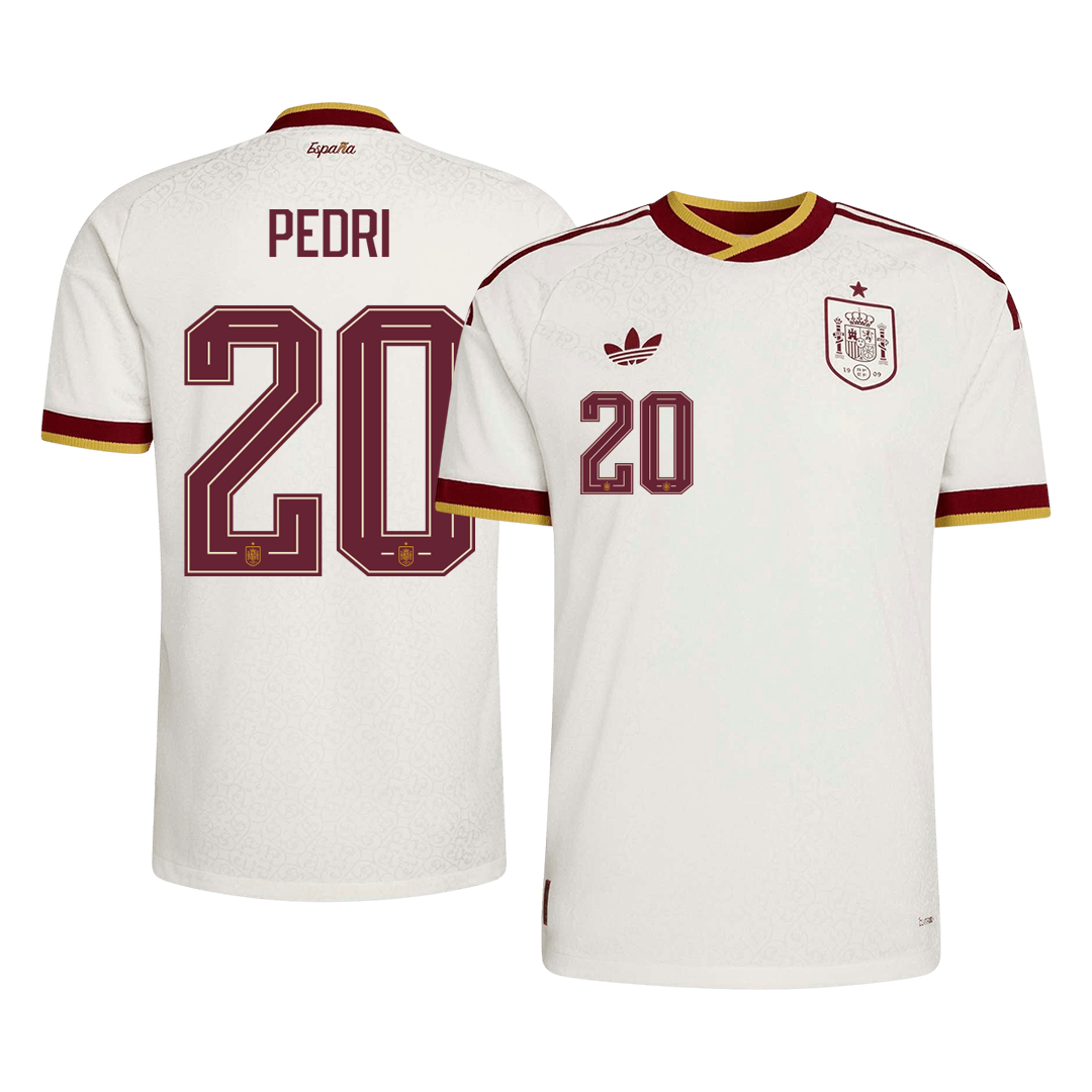 PEDRI #20 Spain Away Soccer Jersey 2026 Player Version