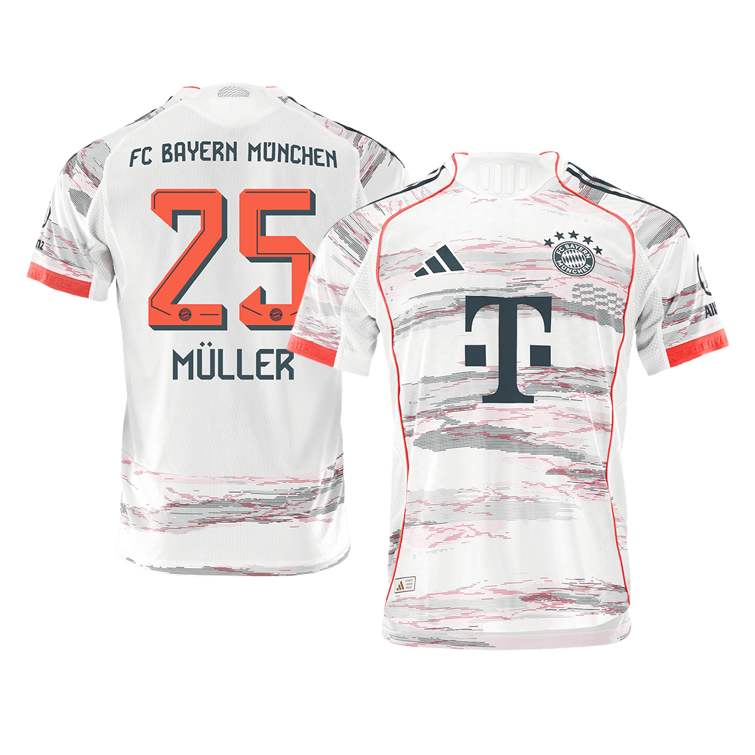 MÜLLER #25 Bayern Munich Away Soccer Jersey 2025/26 Player Version