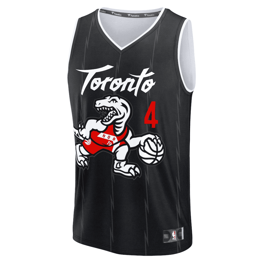 Toronto Raptors BARNES #4 Swingman NBA Jersey - City Edition - Image 2