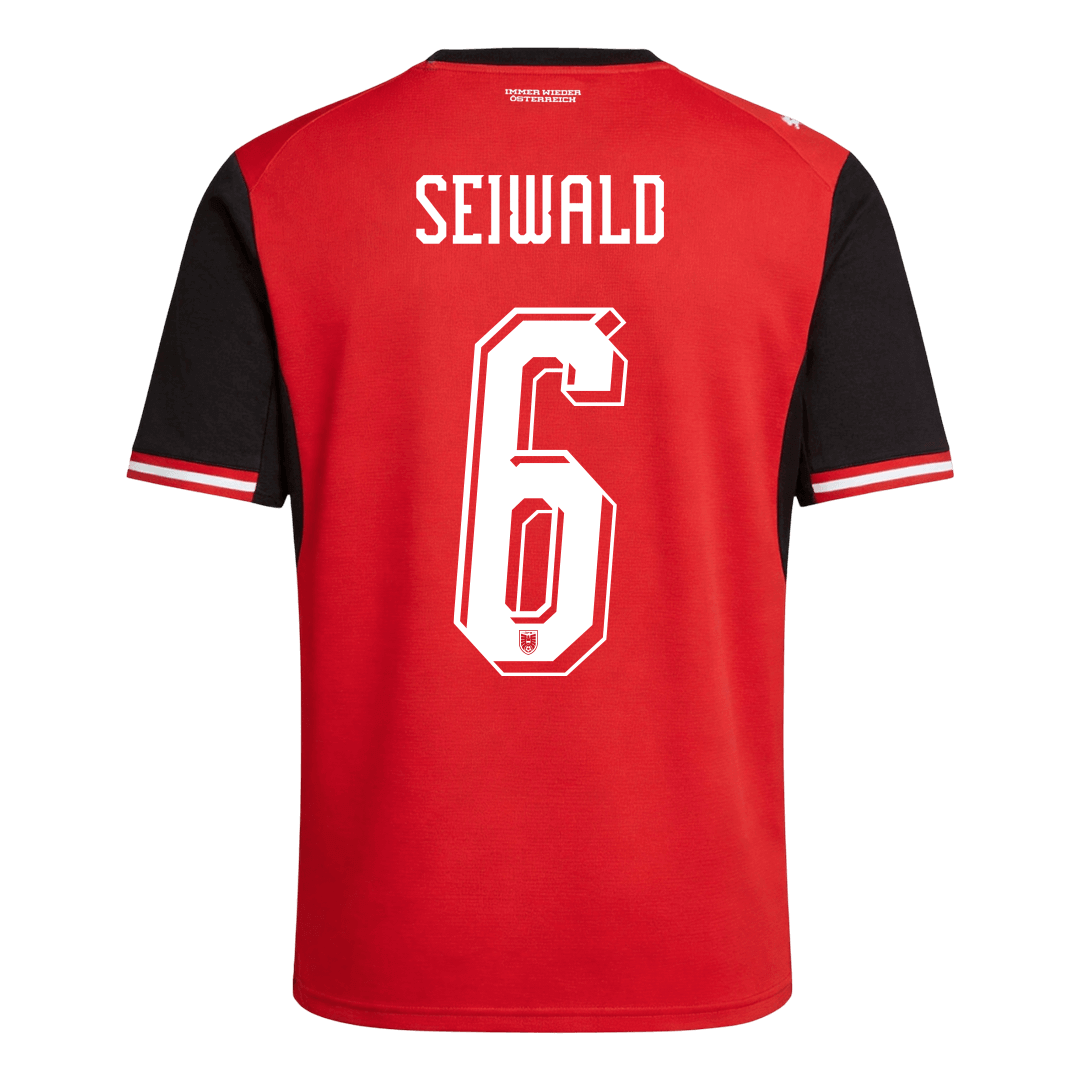 SEIWALD #6 Austria Home Soccer Jersey 2026 - Image 4