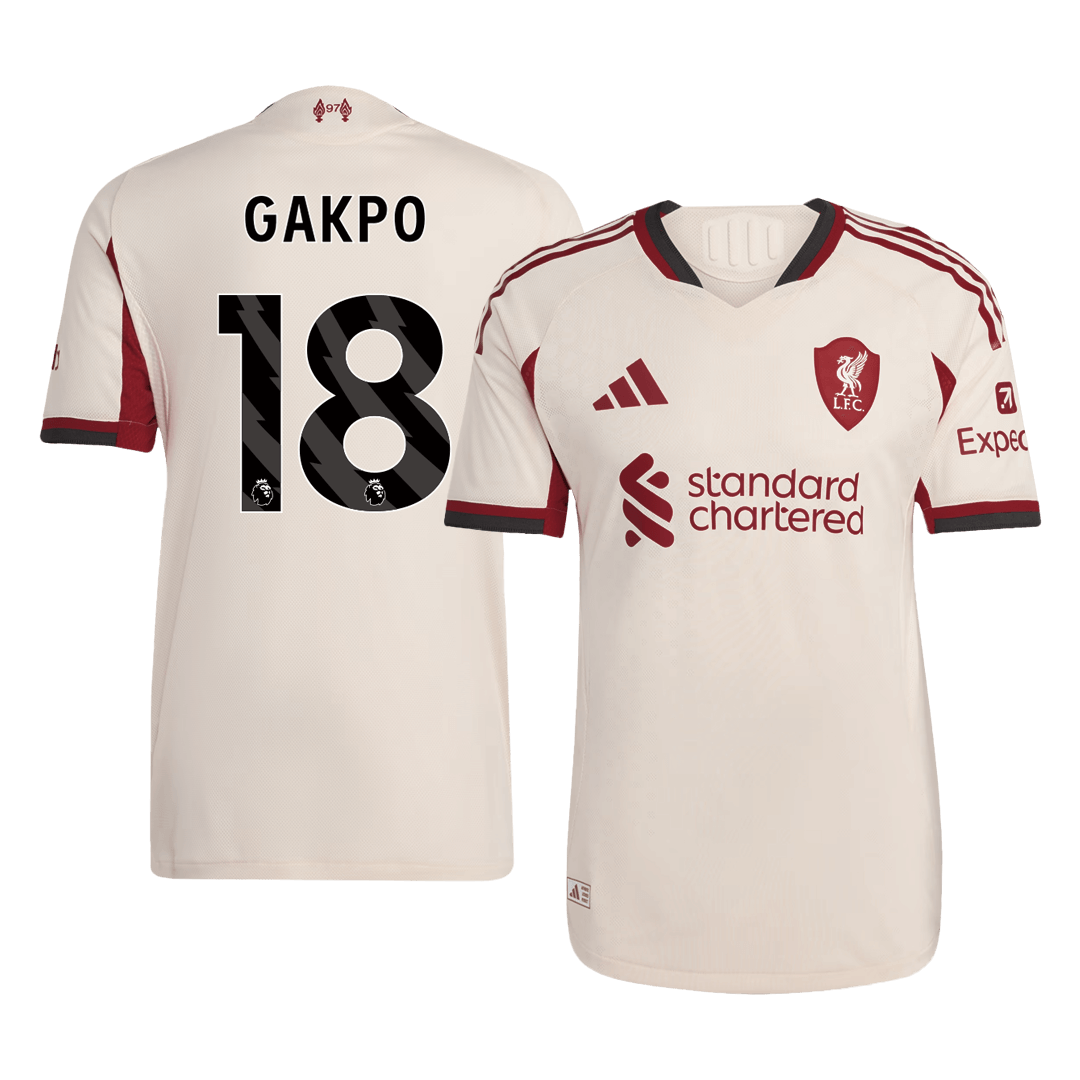 GAKPO #18 Liverpool Away Soccer Jersey 2025/26 Player Version