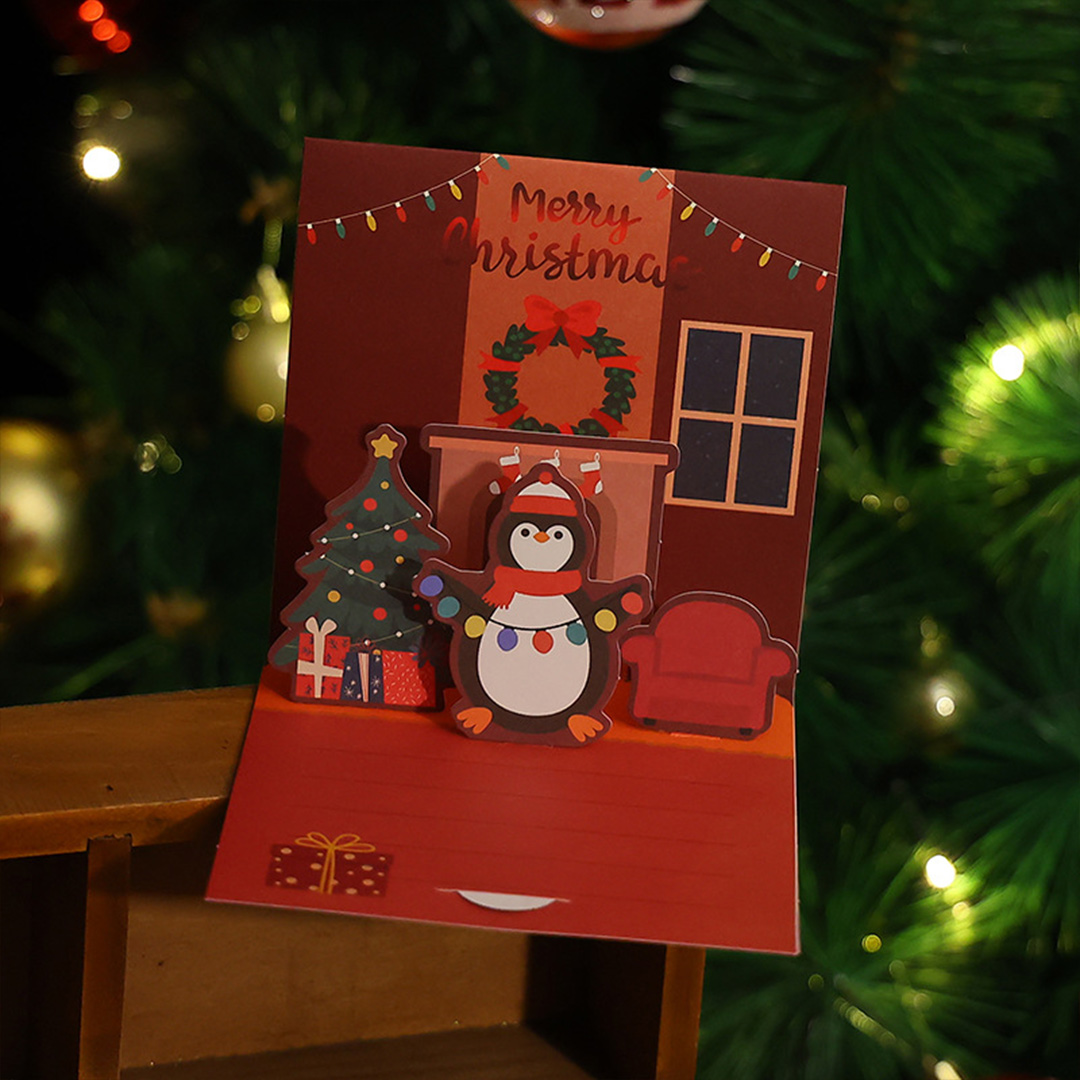 1 Pcs Random Style Personalized Christmas Greeting Card - Gogoalshop - Image 2