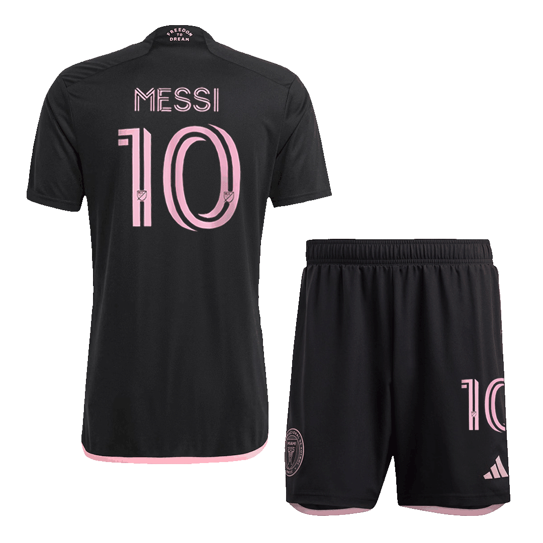 MESSI #10 Inter Miami CF Away Soccer Jersey Kit(Jersey+Shorts) 2023