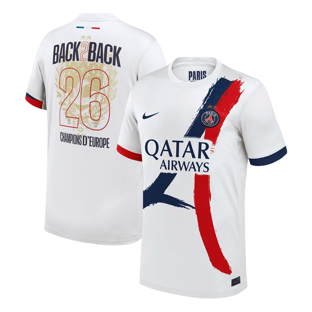 Champions of Europe #26 PSG Away Soccer Jersey 2024/26 - CHAMPIONS OF EUROPE