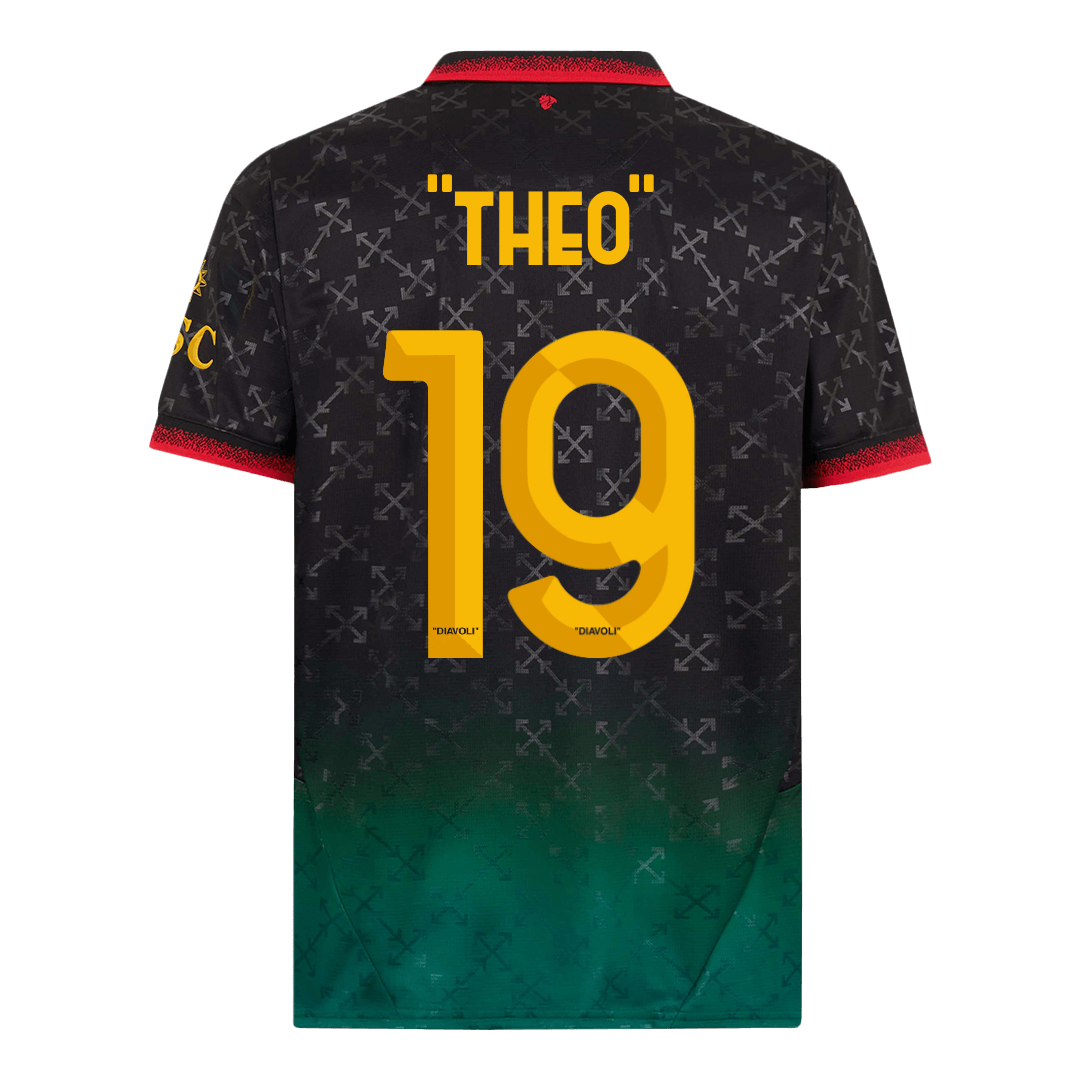 "THEO" #19 AC Milan Fourth Away Soccer Jersey 2024/25 - Image 3