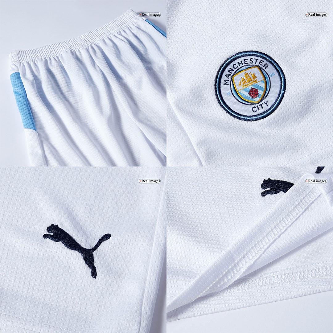 Kid's Manchester City Home Soccer Jersey Kit(Jersey+Shorts+Socks) 2025/26 - Image 16