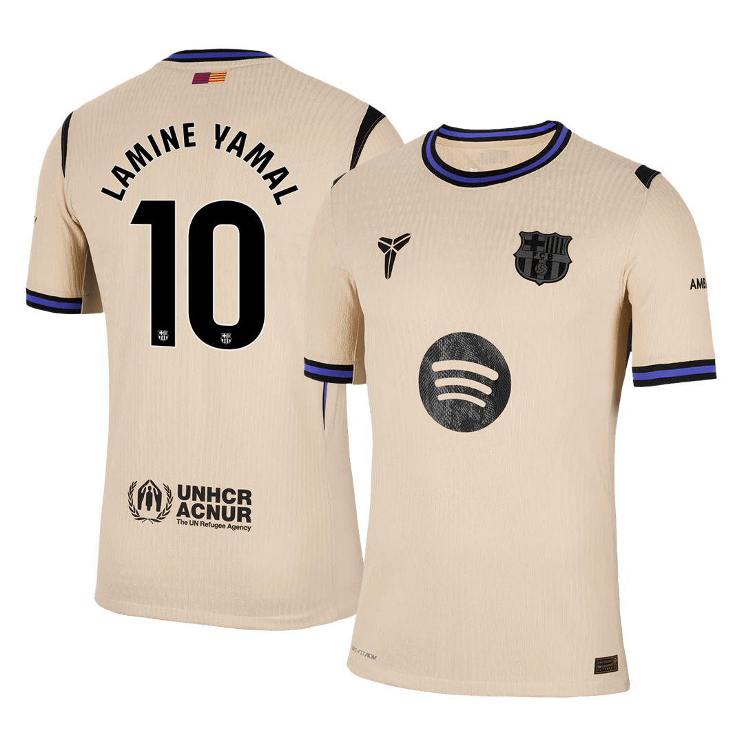 LAMINE YAMAL #10 Barcelona Away Soccer Jersey 2025/26 Player Version