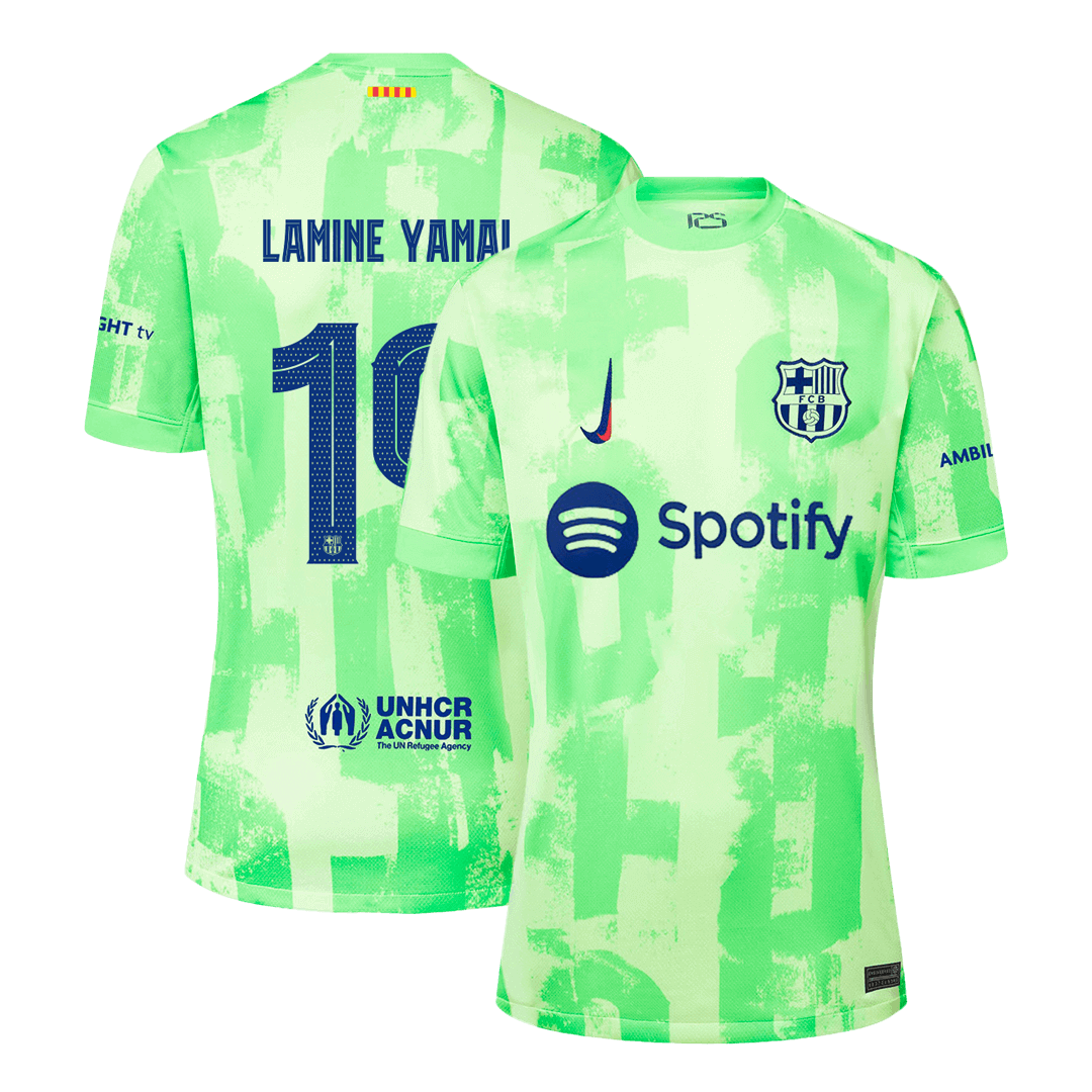 LAMINE YAMAL #19 Barcelona Third Away Soccer Jersey 2024/25 -UCL
