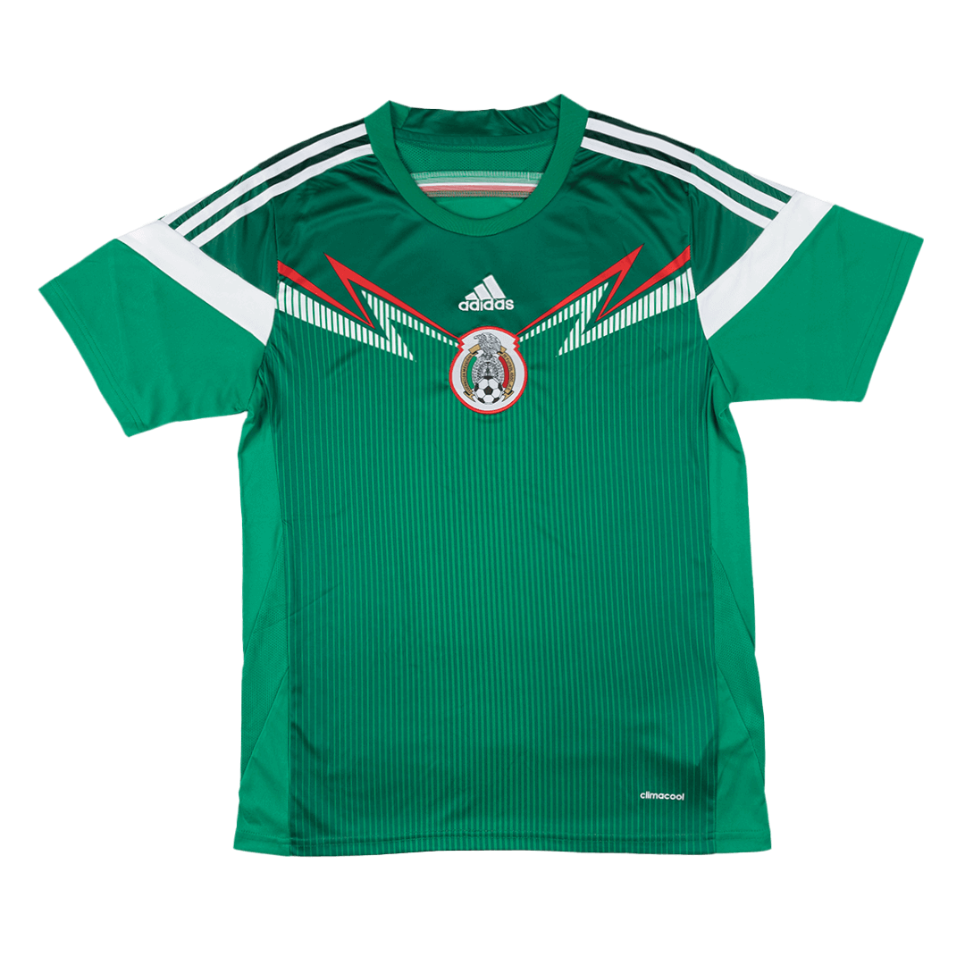 Retro 2014 Mexico Home Soccer Jersey - Image 3
