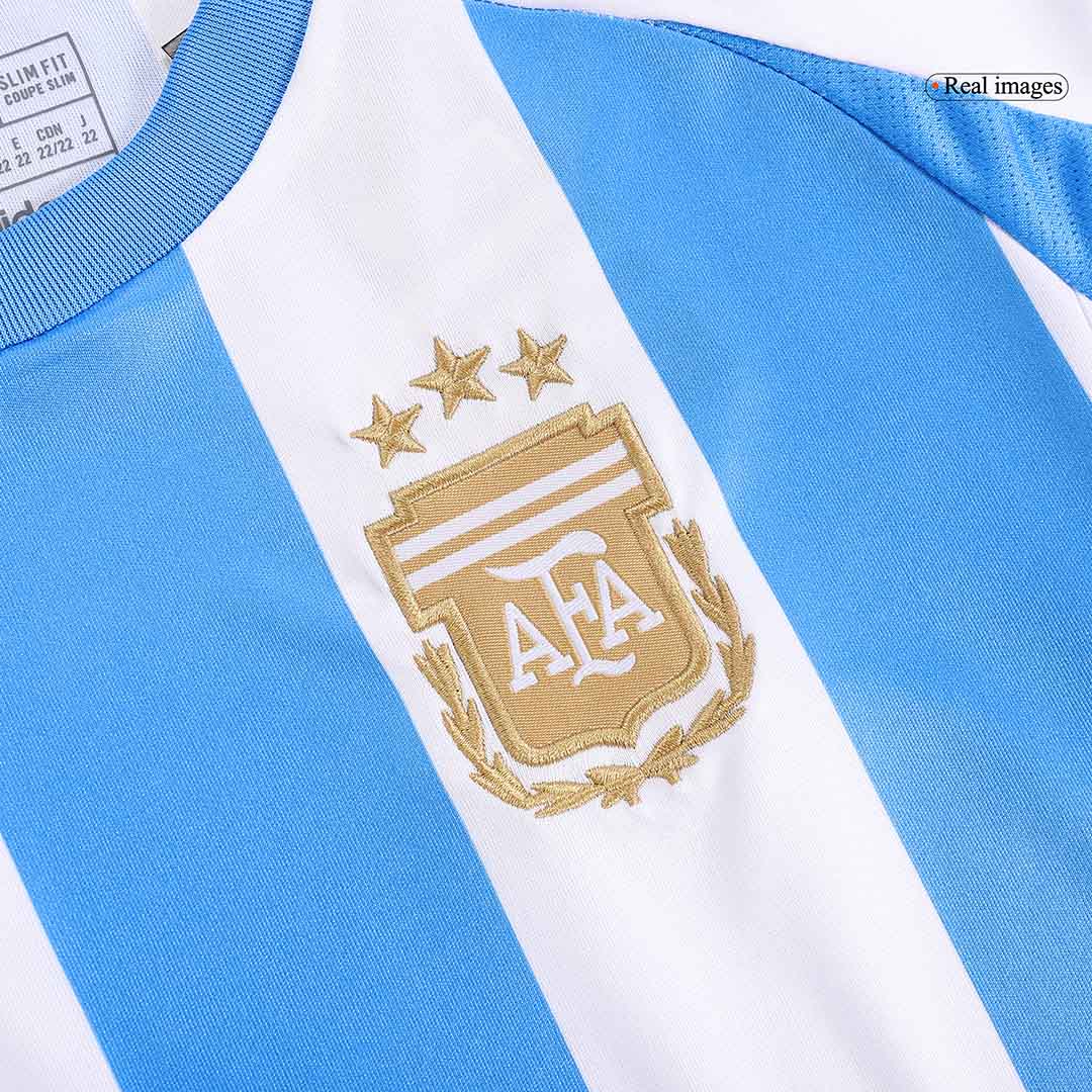Kid's Argentina Home Soccer Jersey Kit(Jersey+Shorts+Socks) 2024 - Image 9