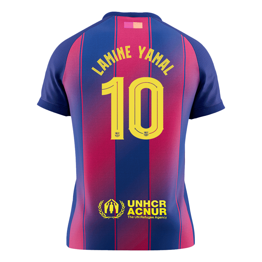 LAMINE YAMAL #10 Barcelona Home Soccer Jersey 2025/26 - UCL - Image 2
